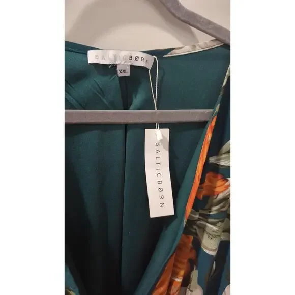 Baltic Born Lydia Deep Topaz Floral Maxi Dress NWT - Picture 4 of 6